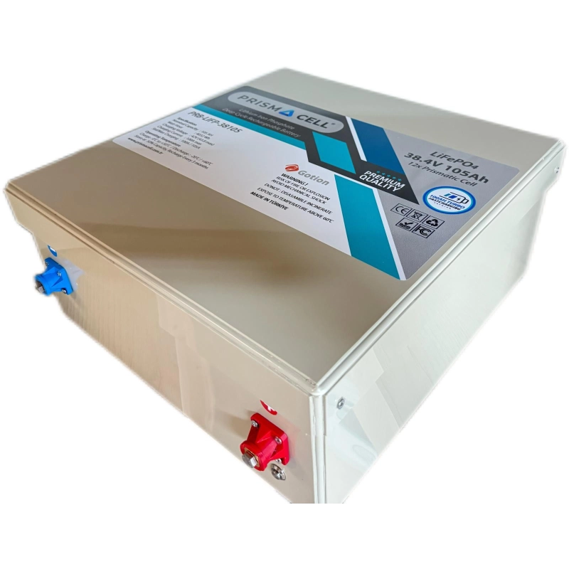 Prismacell Lifepo4 36 Volt akü 38.4 Volt 105ah 4032 Watt Minn Kota Sanal Çapa Aküsü