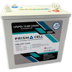Prismacell Lifepo4 Akü 235A 235 Amper 12.8 Volt 3kWh Lityum Marin, Karavan, 12V Solar Akü Batarya