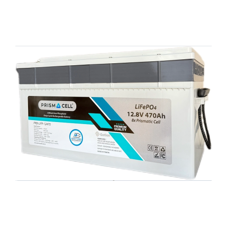 Prismacell LiFePO4 Akü 470A 12.8V 6kWh Lityum Marin, Karavan, 12V 470 Amper Solar Akü Batarya