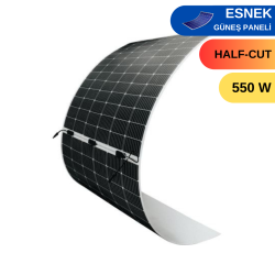 550w Esnek Güneş Paneli Marin / Karavan / Trapez Çatı / Branda Üstü Hafif ve Kolay Montaj Solar Panel HT72-18X NLM