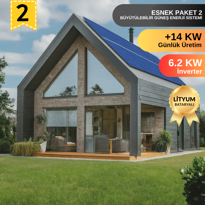 Urlasolar 14KW Günlük Üreten Hazır ve Büyütülebilir Güneş Enerji Sistemi