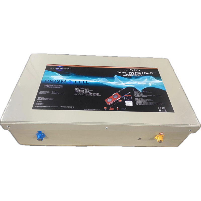 Prismacell 76,8 Volt 105ah LiFePO4 Elektrikli Araba Yuki AMY Motor Bataryası