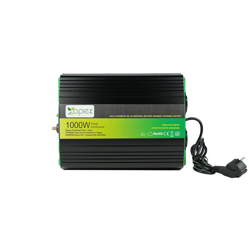 NPS1000-12 Apex 1000W Şarjlı Tam Sinüs İnverter 12V