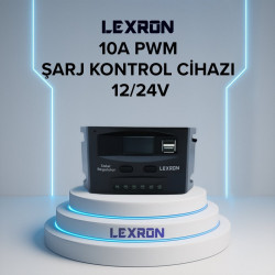 Lexron 10A PWM ŞARJ KONTROL CİHAZI