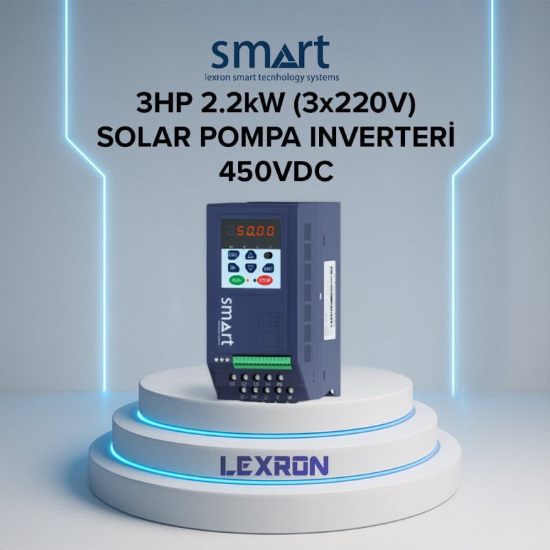 Smart 3HP 2.2kW (3x220V) SOLAR POMPA INVERTERİ