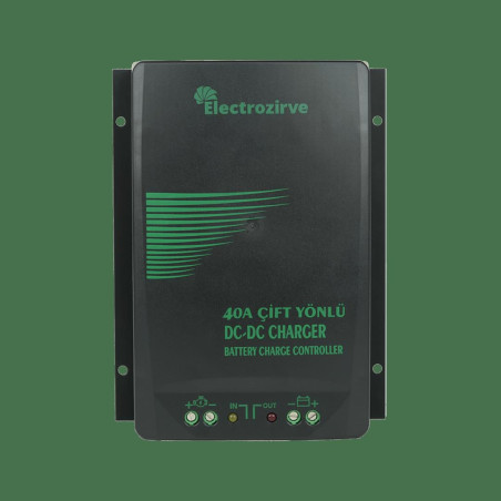 40A Dc-Dc Bidirection Charger Akü Şarj Kontrol+Ekran