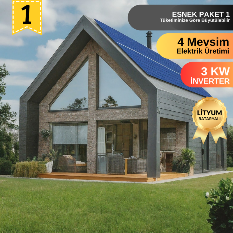Urlasolar 10KW Günlük Üreten Hazır ve Büyütülebilir Güneş Enerji Sistemi