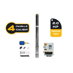 MEXXSUN DC Pompa 2Hp / 1500W / 110V (3RDC3.8-180-110-1500)