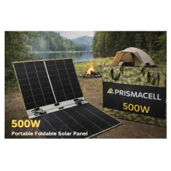 Prismacell 500 Watt 500W Katlanabilir Solar Panel TOPCon Hücreli Yüksek Performanslı Katlanır Güneş Paneli
