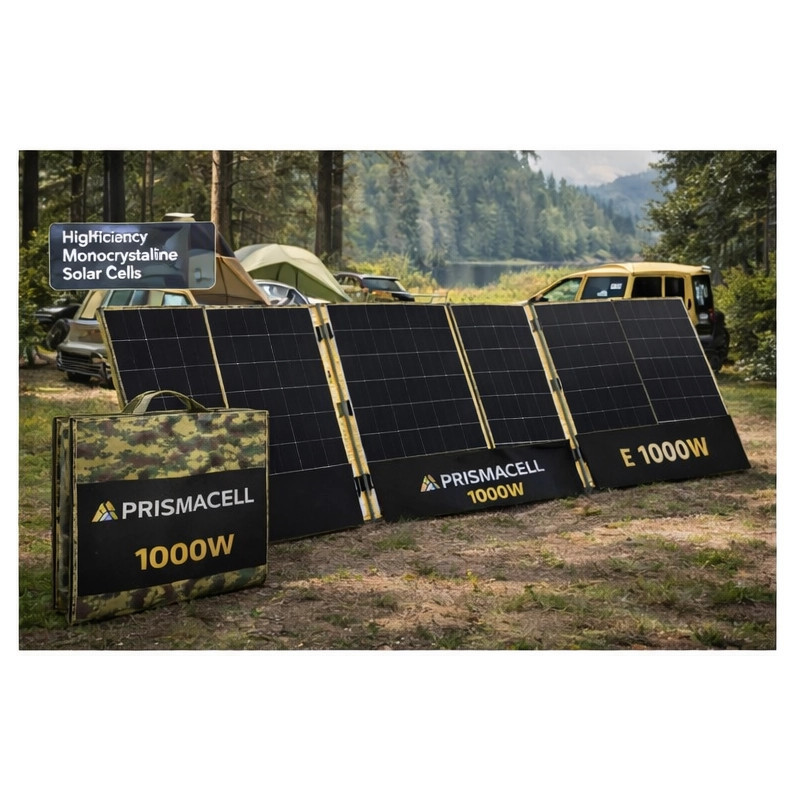 Prismacell 1000 Watt 1000W Katlanabilir Solar Panel TOPCon Hücreli Yüksek Performanslı Katlanır Güneş Paneli