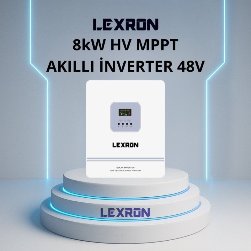 Lexron 8KW HV MPPT AKILLI İNVERTER 48V