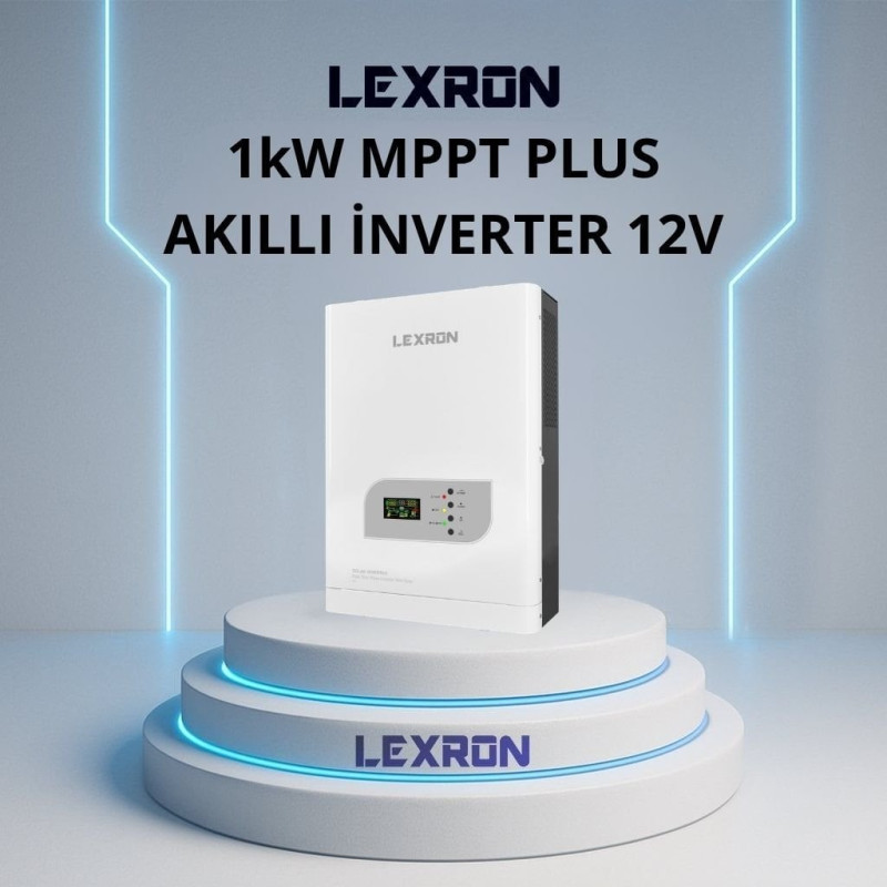 Lexron 1KW MPPT PLUS AKILLI İNVERTER 12V