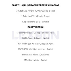 Urla Solar 600W POLİKRİSTAL PAKET SİSTEM (PAKET 1)