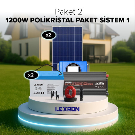 Urla Solar 1200W POLİKRİSTAL PAKET SİSTEM 1 (PAKET 2)