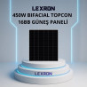 Lexron 450W BIFACIAL 78 CELL 16BB HALF-CUT TOPCON  GÜNEŞ PANELİ