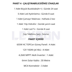 Urla Solar 4.2kW TOPCON PAKET SİSTEM 1 (PAKET 4)