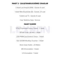 Urla Solar 1200W POLİKRİSTAL PAKET SİSTEM 1 (PAKET 2)