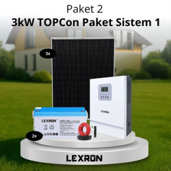 Urla Solar 3kW TOPCON PAKET SİSTEM 1 (PAKET 2)