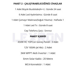 Urla Solar 3kW TOPCON PAKET SİSTEM 1 (PAKET 2)