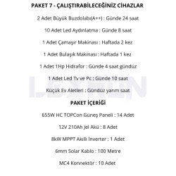 Urla Solar 8kW TOPCON PAKET SİSTEM 1 (PAKET 7)