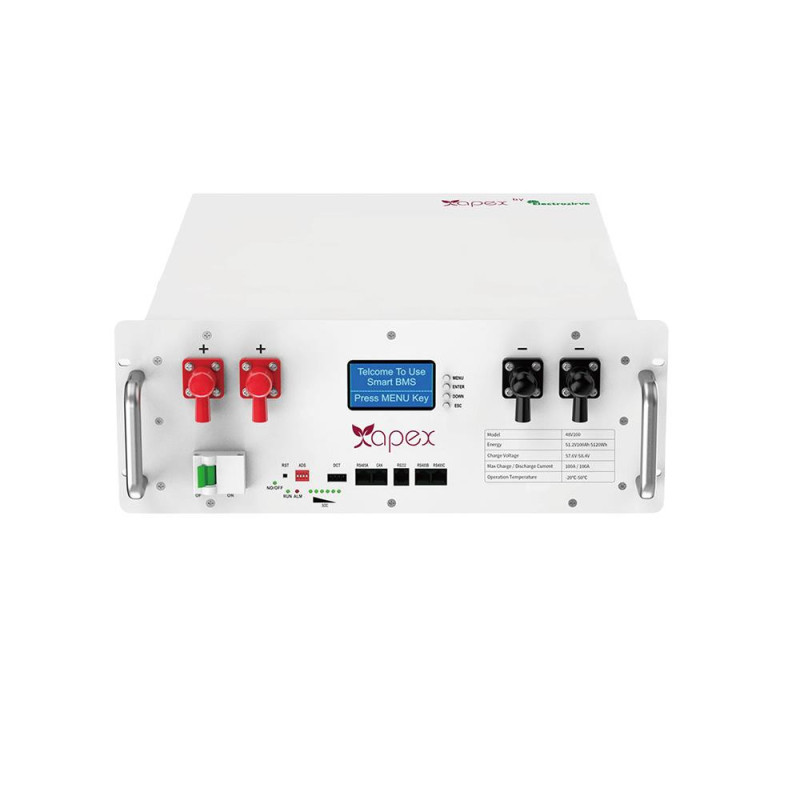 APX-YRO-RCK Apex 51.2V 100Ah Lityum (LiFePO4) Batarya