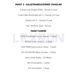 Urla Solar 1200W POLİKRİSTAL PAKET SİSTEM 2 (PAKET 3)