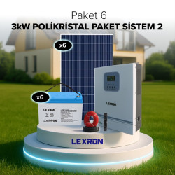 Urla Solar 3kW POLİKRİSTAL PAKET SİSTEM 2 (PAKET 6)