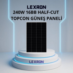 Lexron 240W 48 CELL 16BB HALF-CUT TOPCON  GÜNEŞ PANELİ