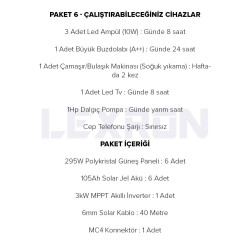 Urla Solar 3kW POLİKRİSTAL PAKET SİSTEM 2 (PAKET 6)