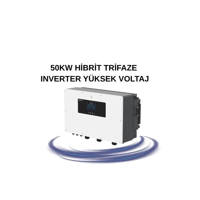 CHISAGE 50KW HİBRİT TRİFAZE INVERTER YÜKSEK VOLTAJ