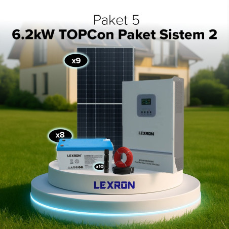 Urla Solar 6.2kW TOPCON PAKET SİSTEM 2 (PAKET 5)