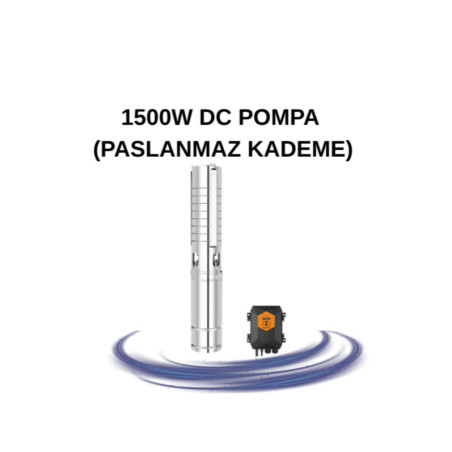 PANTEC 1500W DC POMPA (PASLANMAZ KADEME)