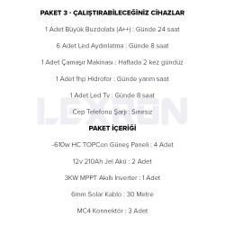 Urla Solar 3kW TOPCON PAKET SİSTEM 2 (PAKET 3)