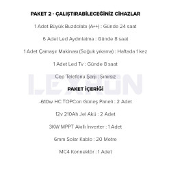 Urla Solar 3kW TOPCON PAKET SİSTEM 1 (PAKET 2)