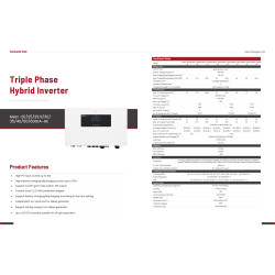 CHISAGE 50KW HİBRİT TRİFAZE INVERTER YÜKSEK VOLTAJ