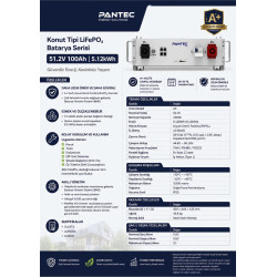 PANTEC 100AH-51.2V LİTYUM AKÜ