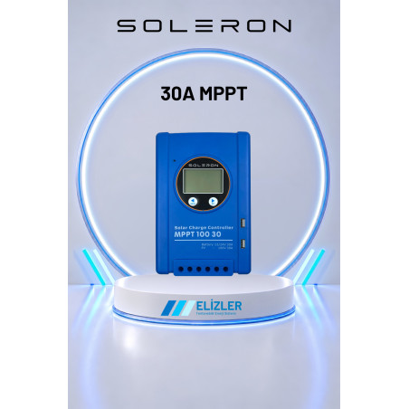 SOLERON 30A MPPT ŞARJ KONTROL CİHAZI 12/24V