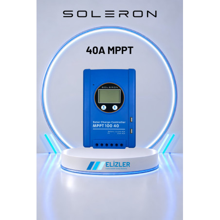 SOLERON 40A MPPT ŞARJ KONTROL CİHAZI 12/24V