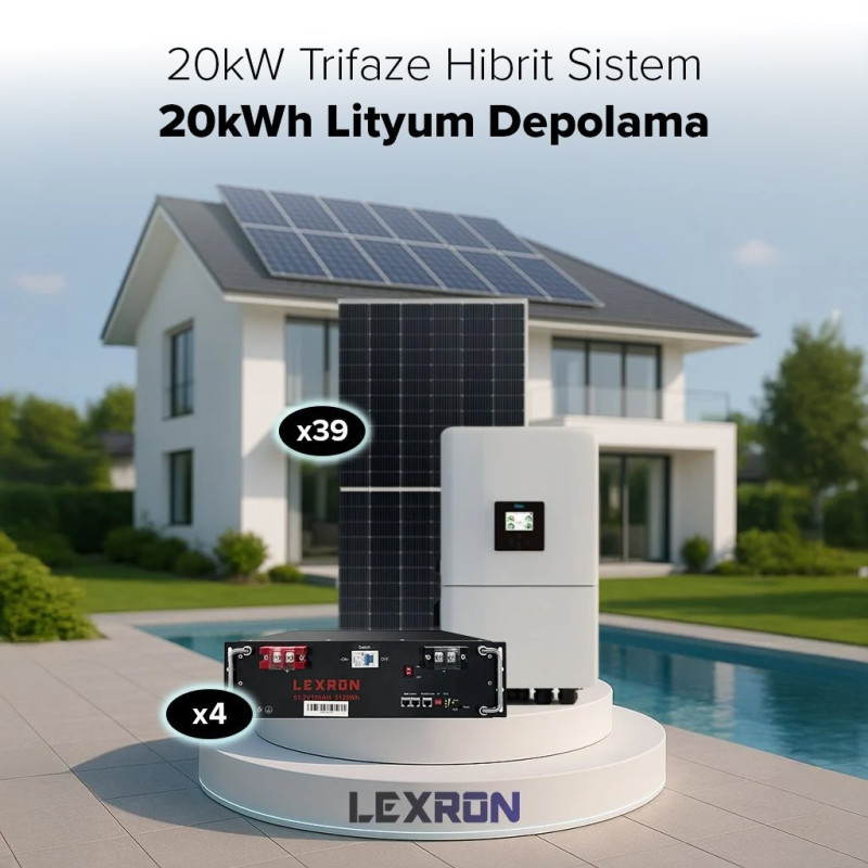 Urla Solar 20KW TRİFAZE HİBRİT SİSTEM 1