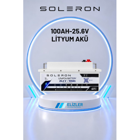SOLERON 100AH-25.6V LİTYUM AKÜ