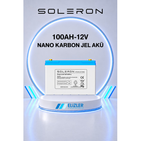 SOLERON 100AH-12V NANO KARBON JEL AKÜ