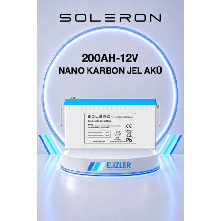 SOLERON 200AH-12V NANO KARBON JEL AKÜ