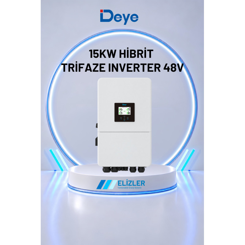 DEYE 15KW HİBRİT TRİFAZE INVERTER 48V
