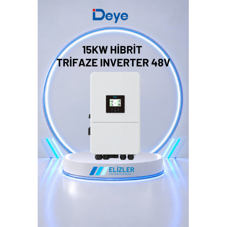 DEYE 15KW HİBRİT TRİFAZE INVERTER 48V