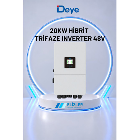 DEYE 20KW HİBRİT TRİFAZE INVERTER 48V