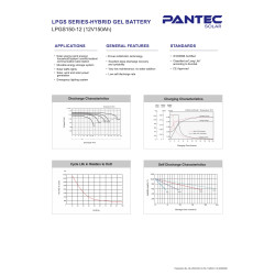 PANTEC 150AH-12V NANO-KARBON JEL AKÜ