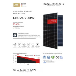 SOLERON 750W BIFACIAL TOPCON GÜNEŞ PANELİ