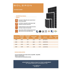 SOLERON 120W TOPCON GÜNEŞ PANELİ