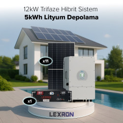 Urla Solar 12KW TRİFAZE HİBRİT SİSTEM 1