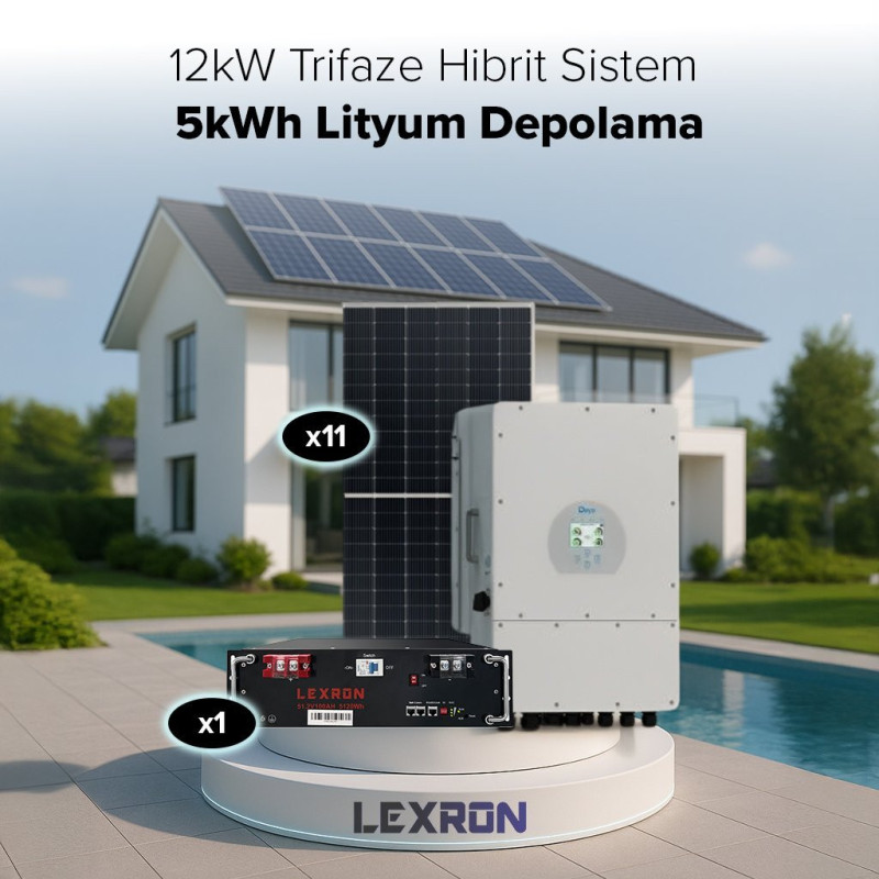 Urla Solar 12KW TRİFAZE HİBRİT SİSTEM 1